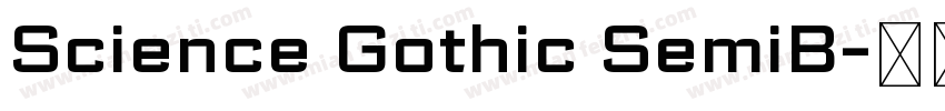 Science Gothic SemiB字体转换